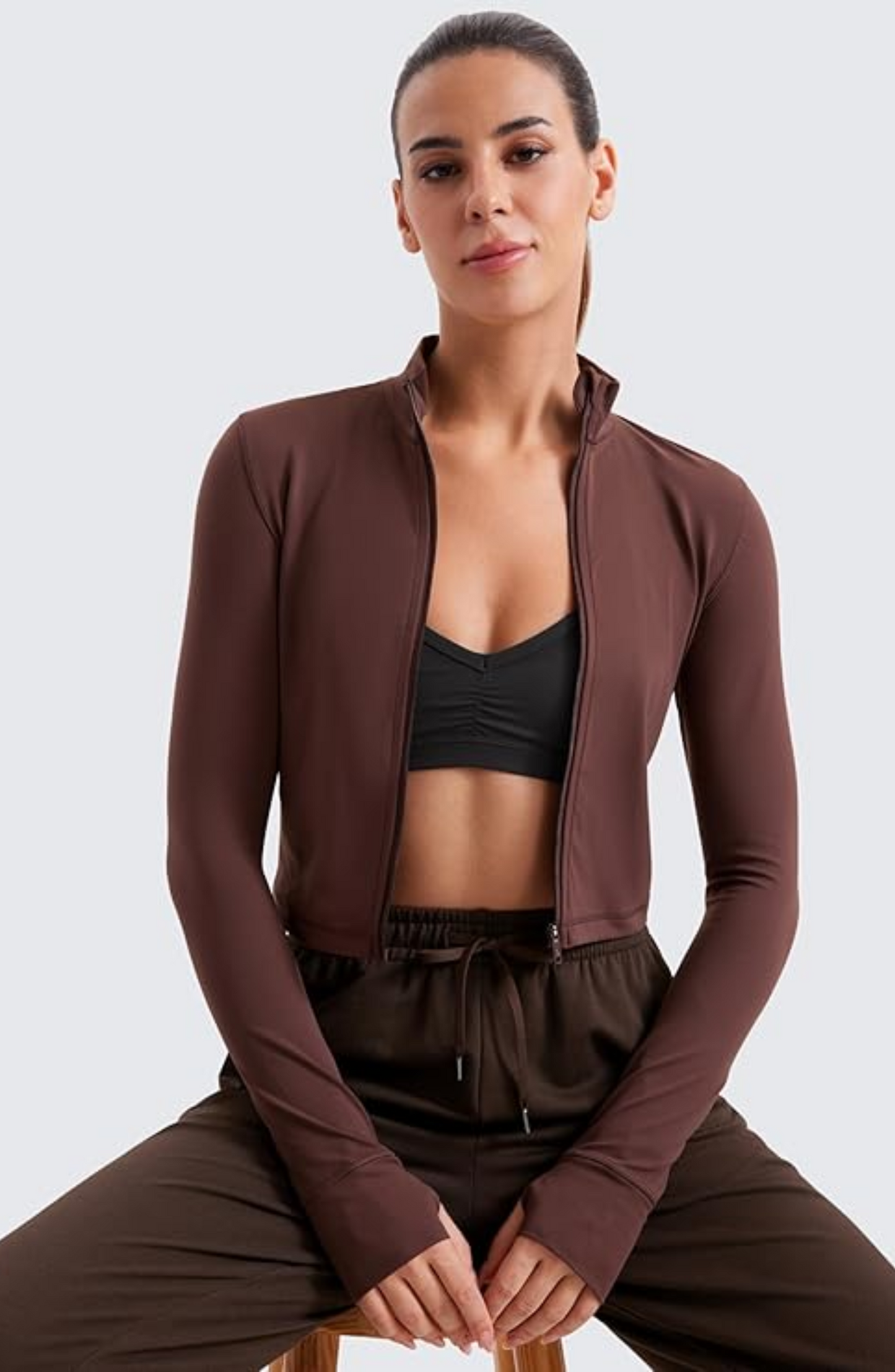 Slim Fit Cropped Sports Jacket
