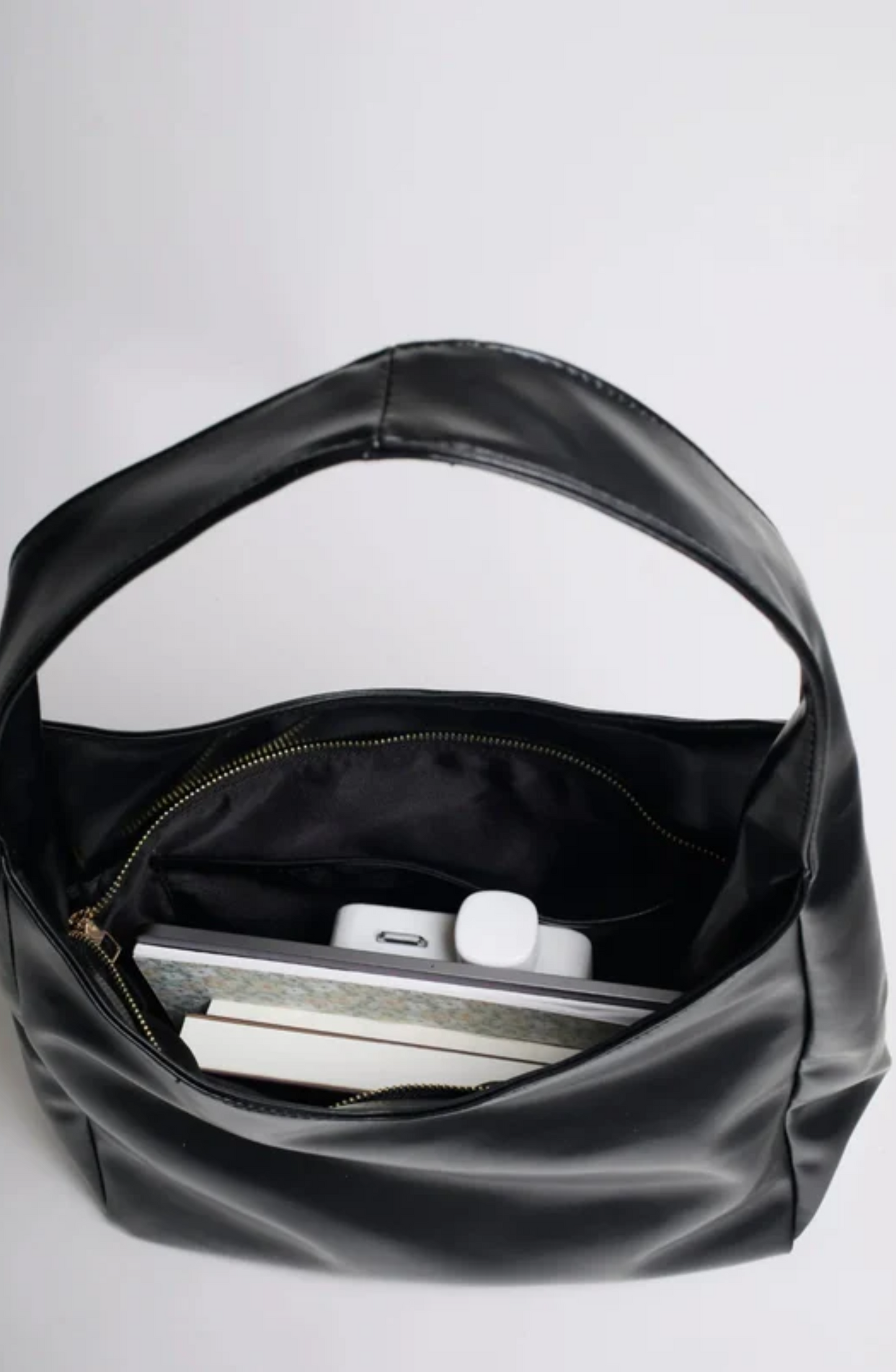 Luna vegan leather hobo bag