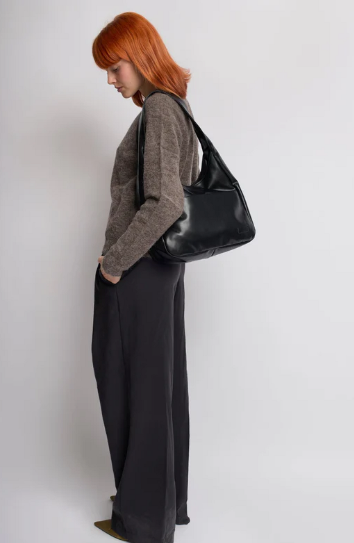 Luna vegan leather hobo bag