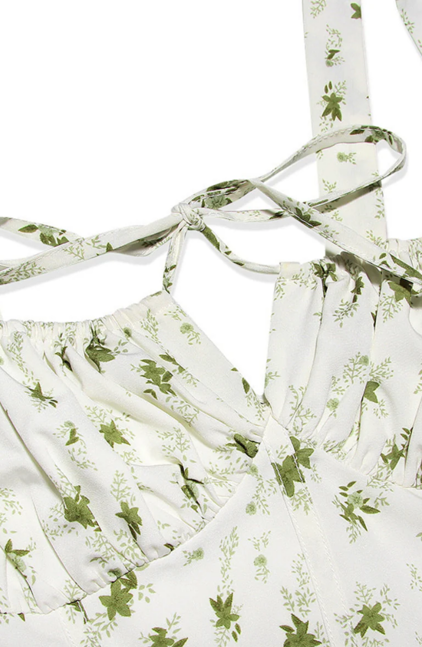 Pleated floral corset dress