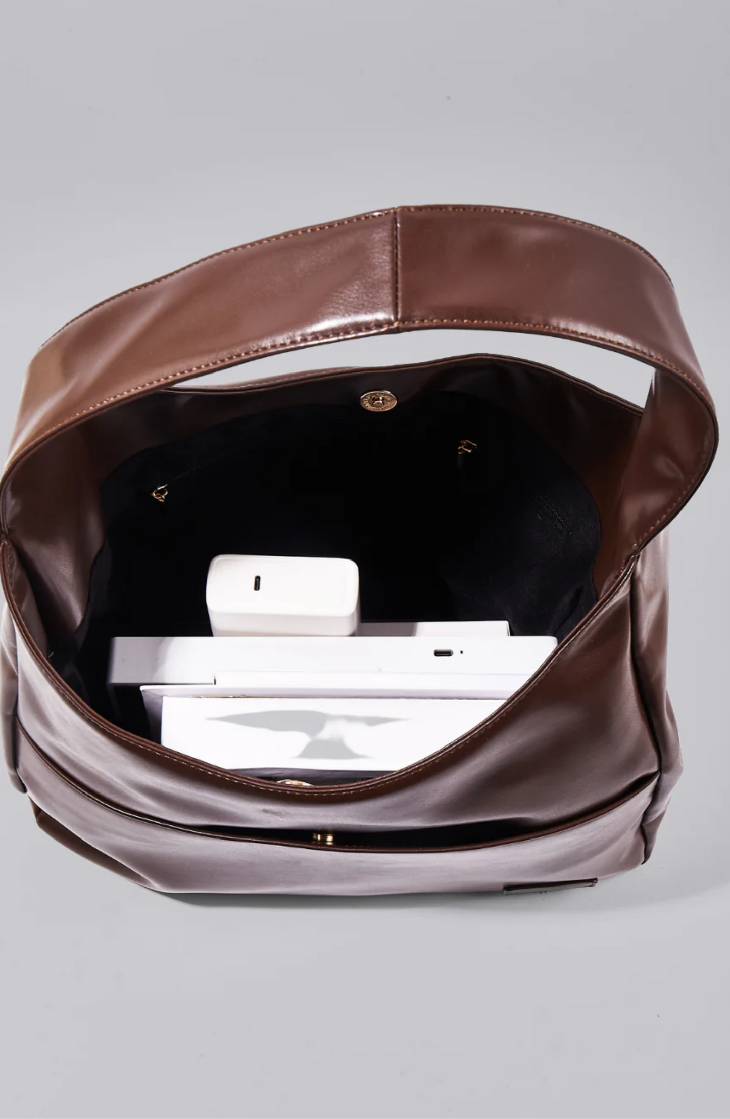 Luna vegan leather hobo bag