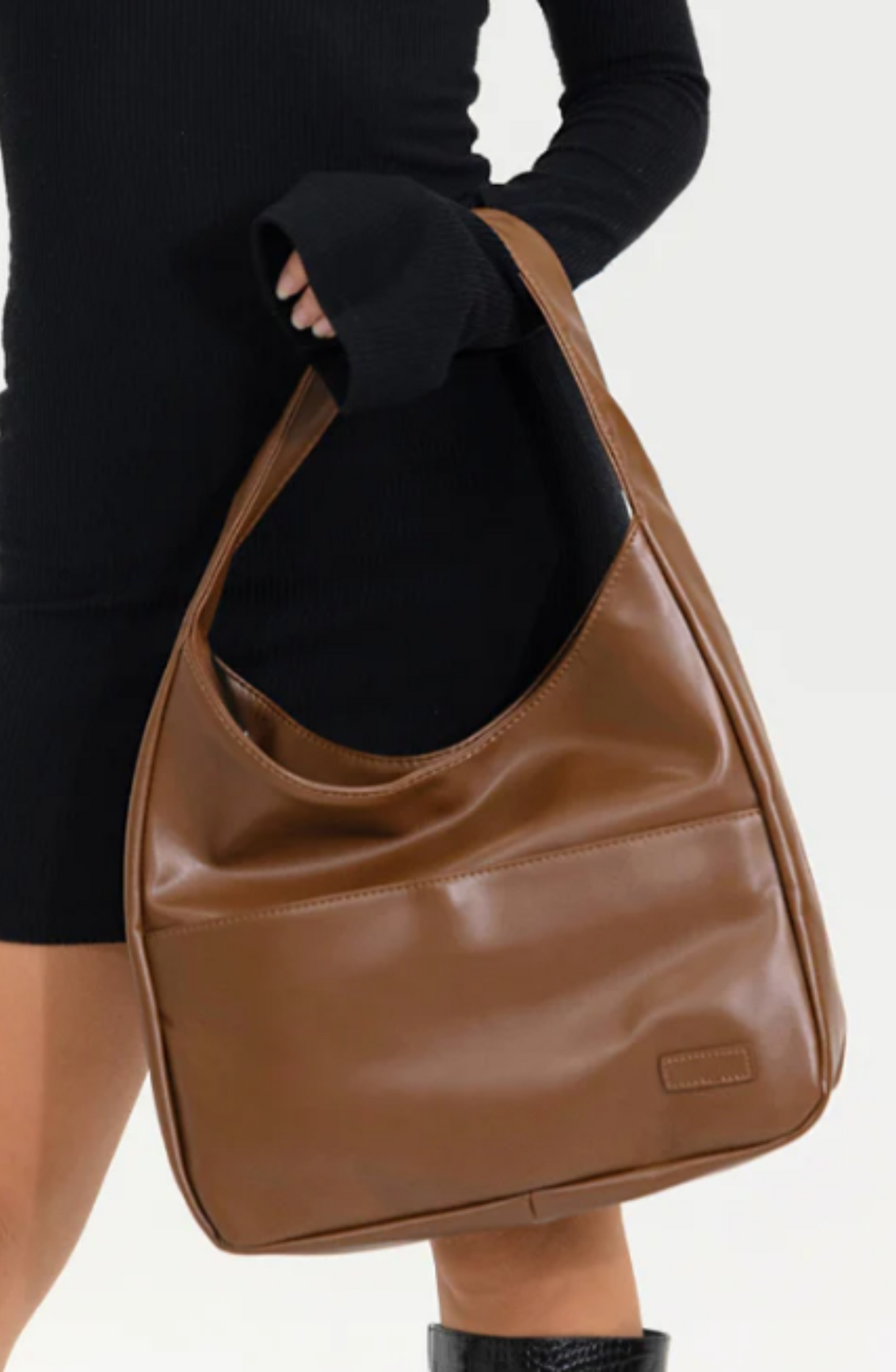Luna vegan leather hobo bag