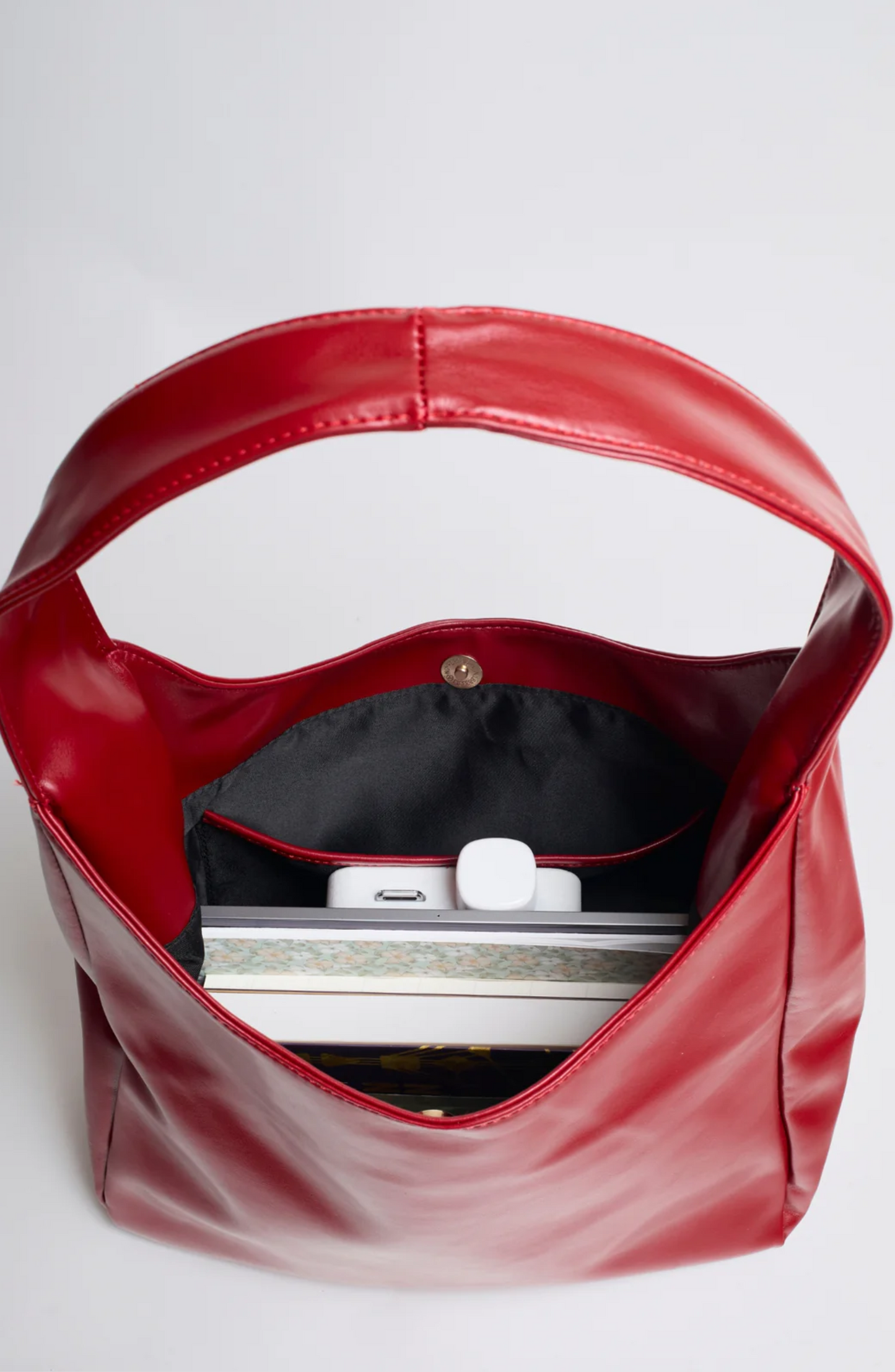 Luna vegan leather hobo bag