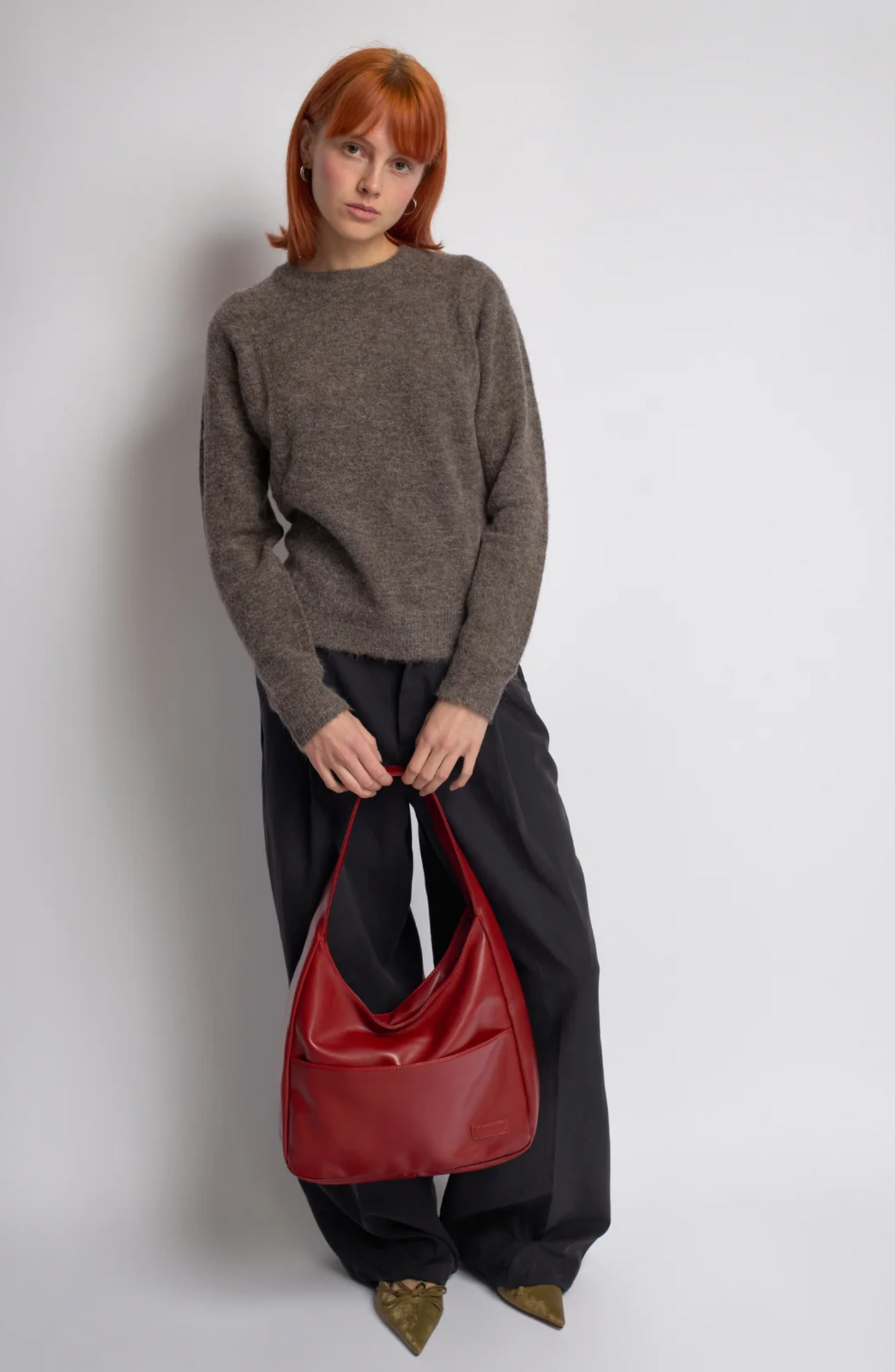 Luna vegan leather hobo bag
