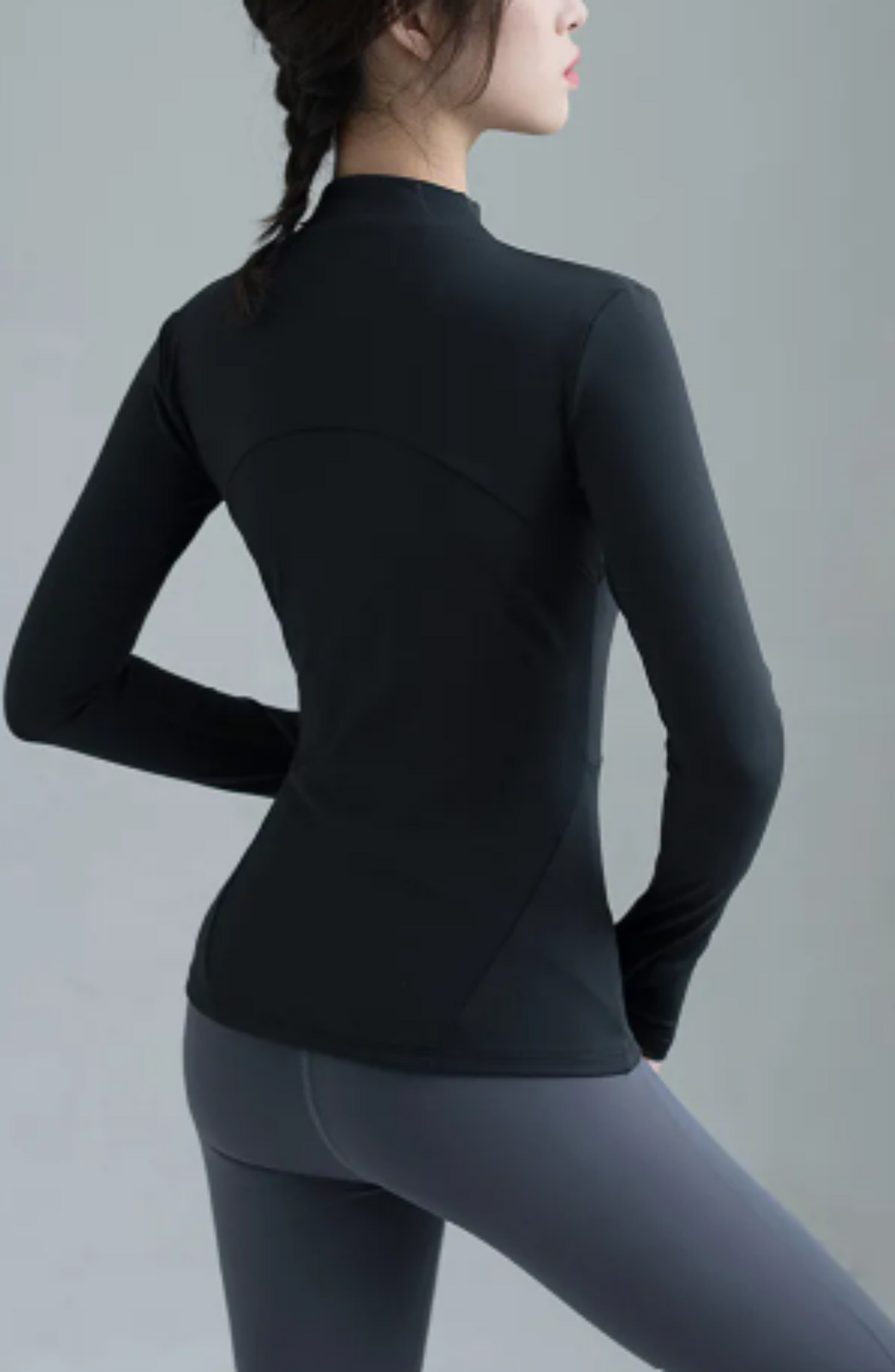 Slim Fit Sportjacke mit Reißverschluss
