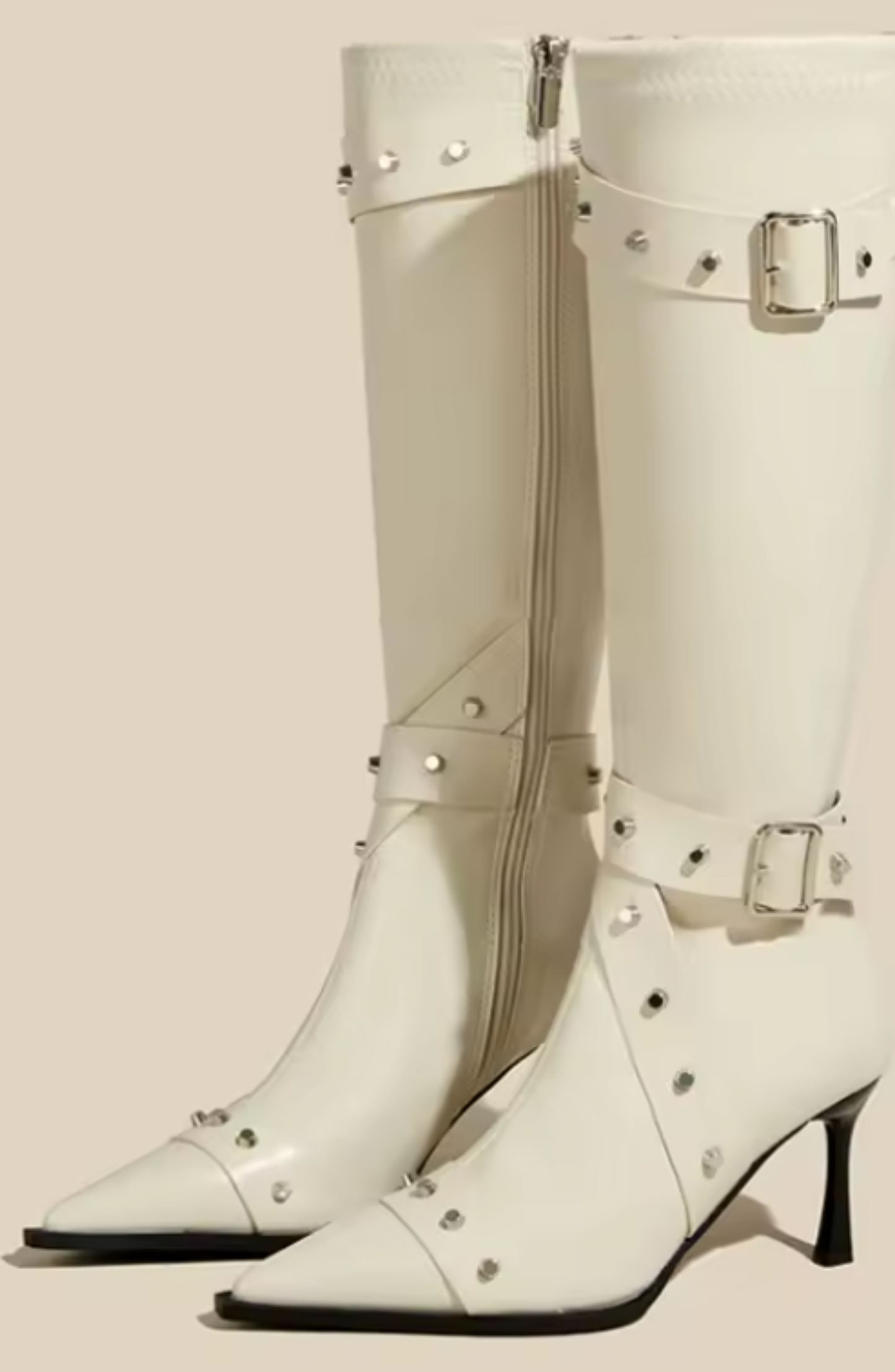 Chic Pointed Toe High Heel Boots