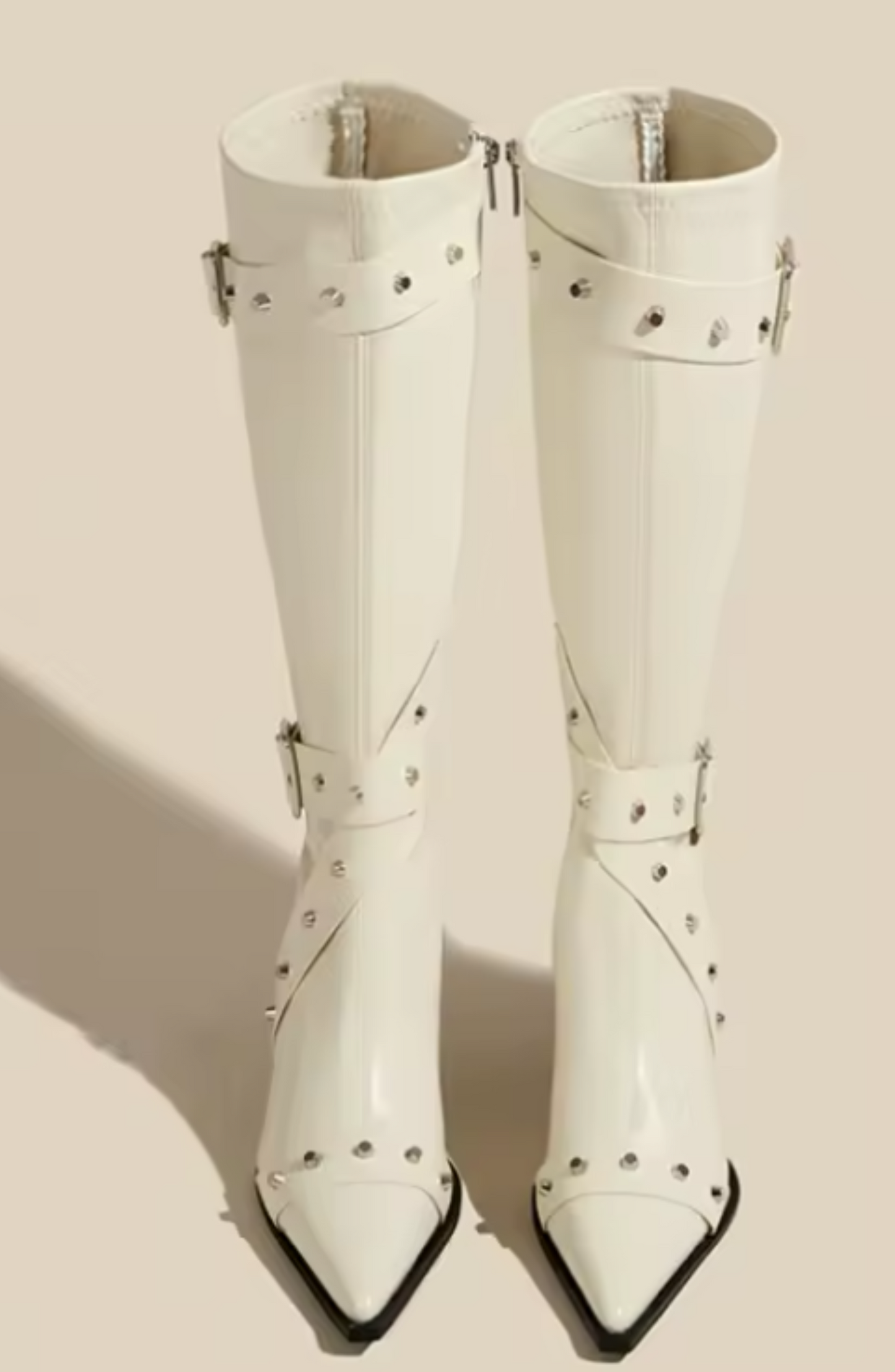 Chic Pointed Toe High Heel Boots