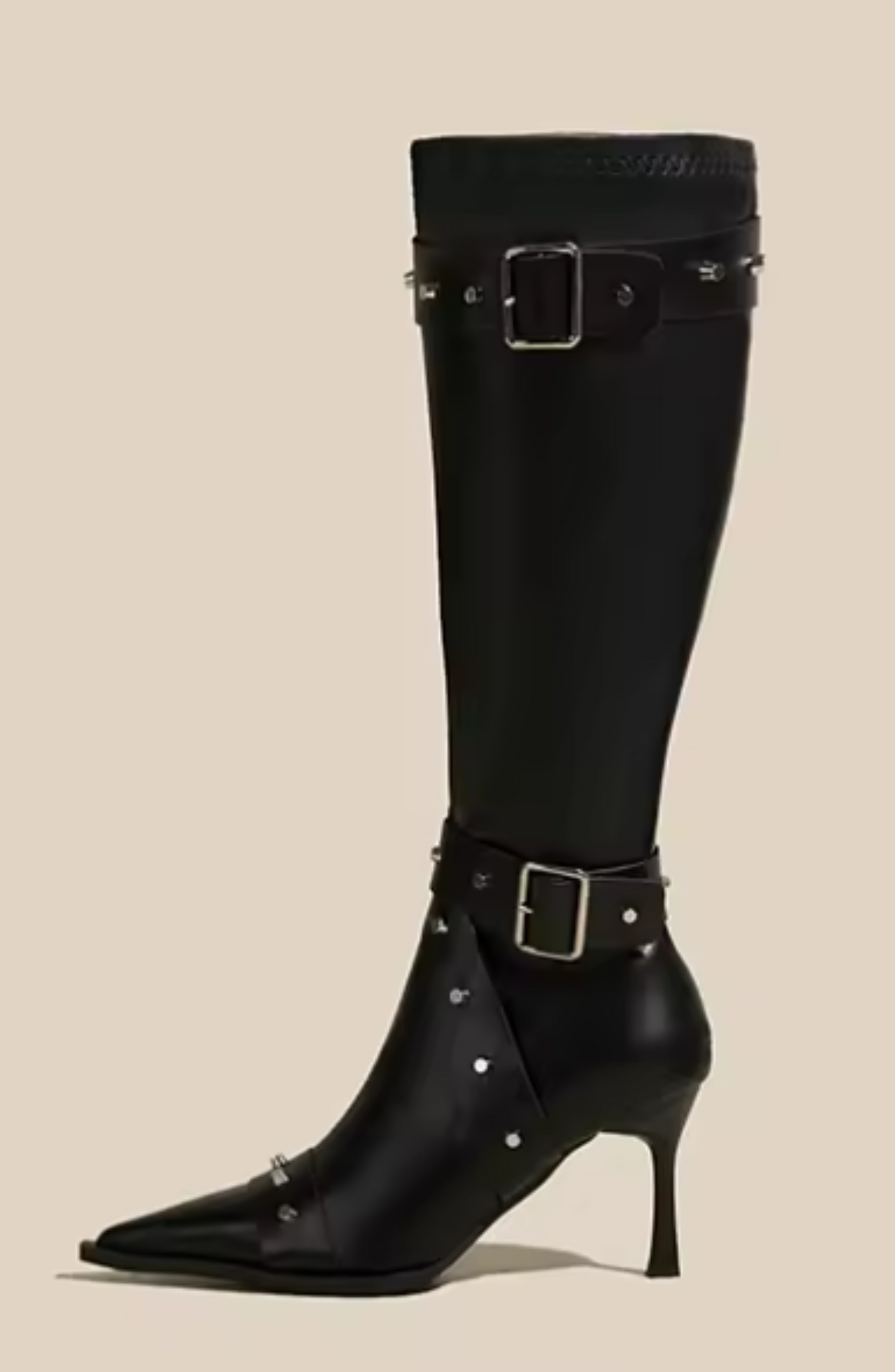 Chic Pointed Toe High Heel Boots