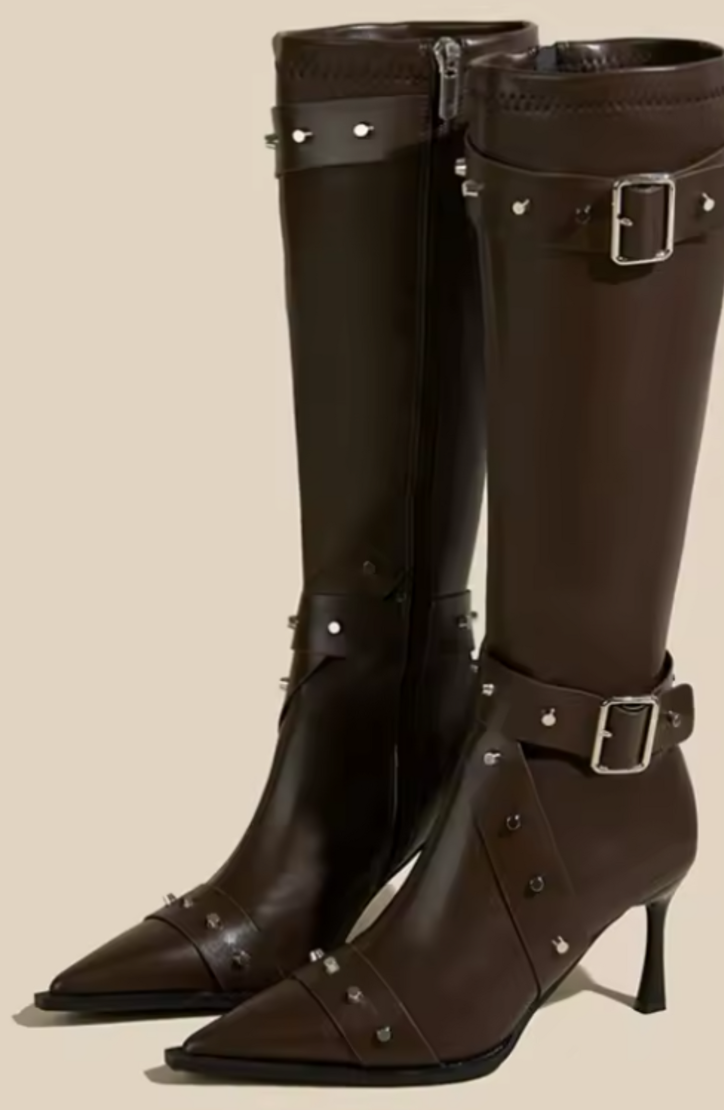 Chic Pointed Toe High Heel Boots