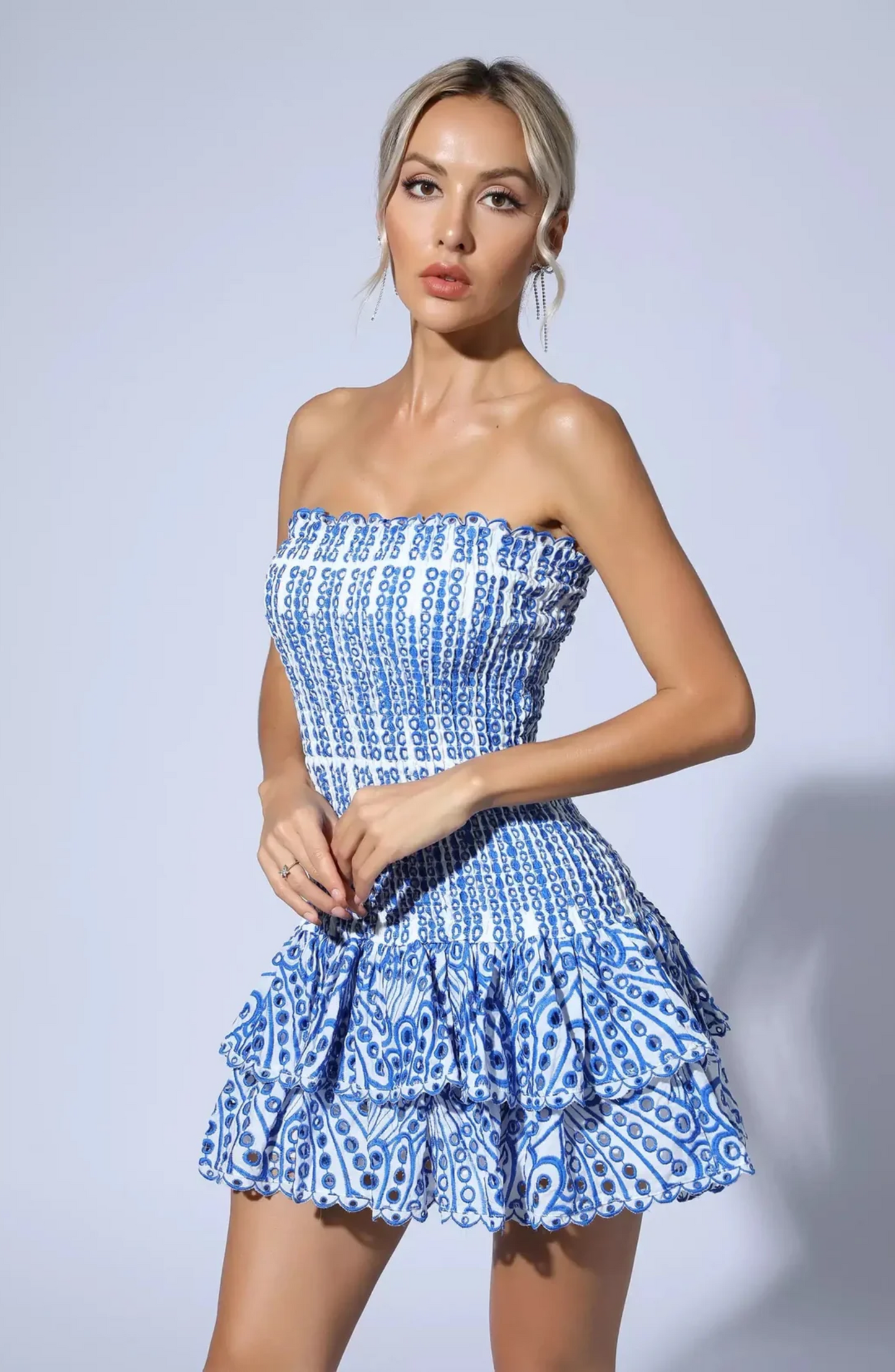 Open Layered Mini Dress