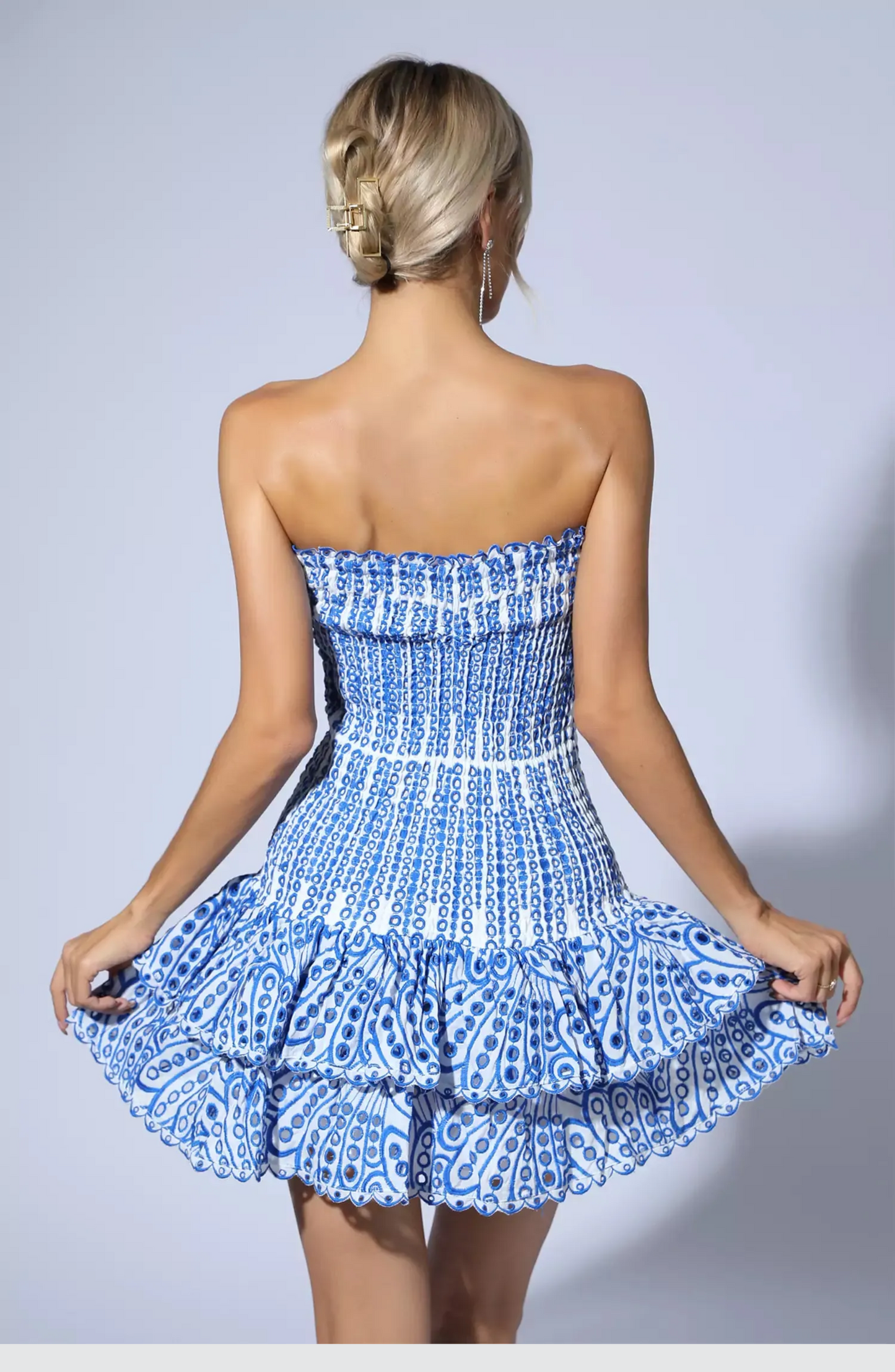 Open Layered Mini Dress