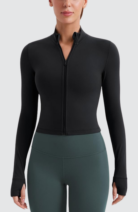 Slim Fit Cropped Sports Jacket