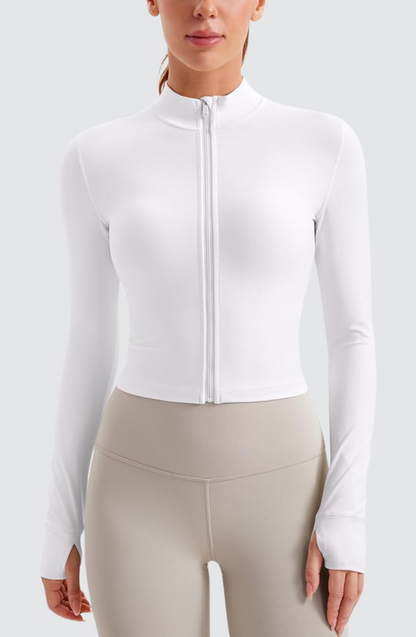 Slim Fit Cropped Sports Jacket