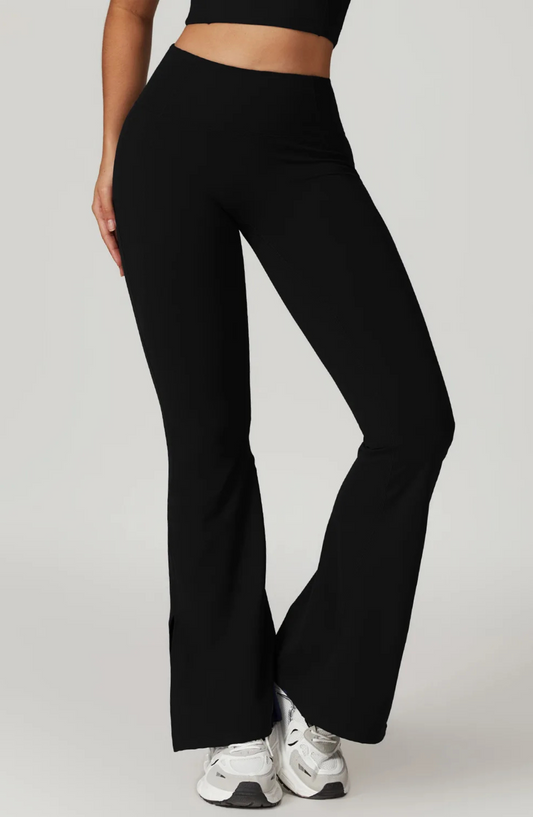 High-Waisted Flared Leggings