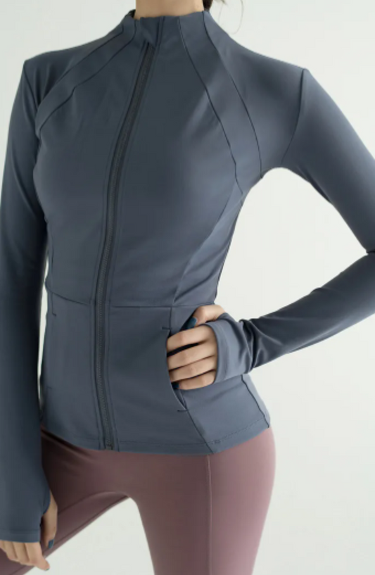 Slim Fit Zip-Up Sports Jacket