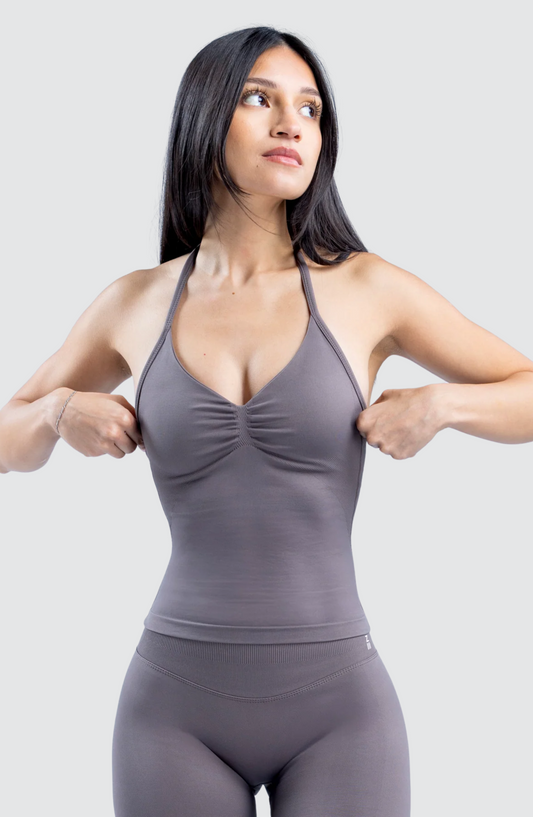 Strappy Open Back Sports Bra Tank