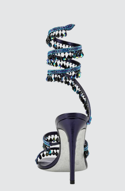 Diamond Snake High Heel Sandals