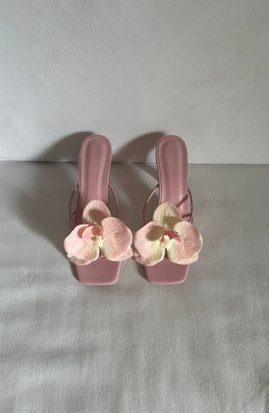 Orchid Open Toe Heels
