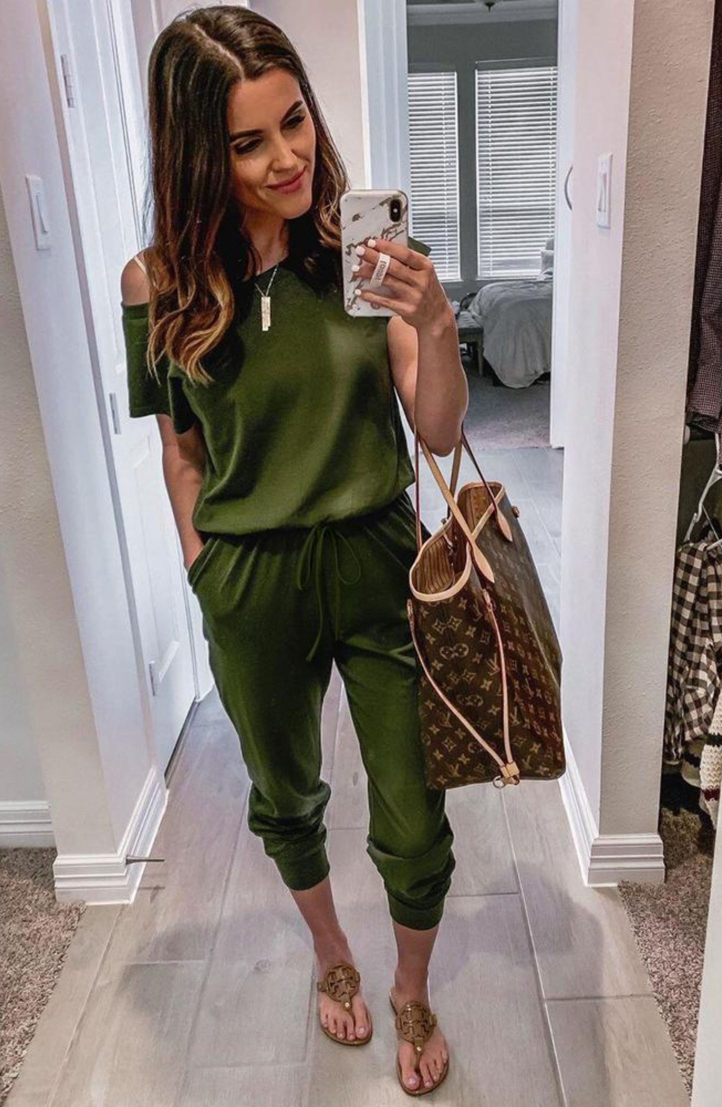 One-Shoulder Slanted Neckline Jumpsuit