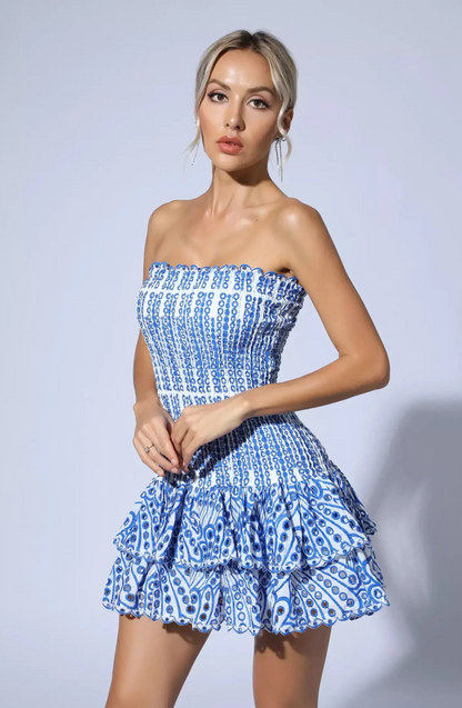 Open Layered Mini Dress