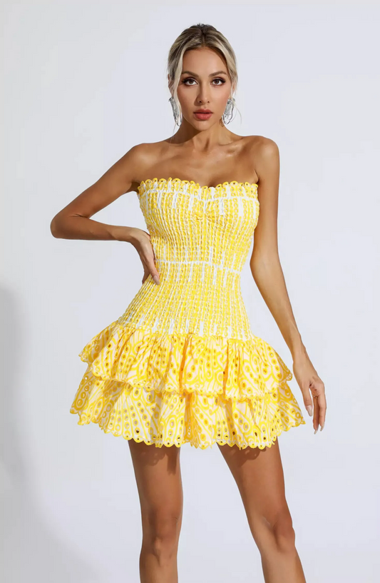 Open Layered Mini Dress